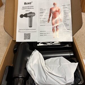 Black Massage Gun - Percussion Muscle Massager